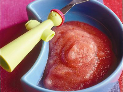 Velouté poire / fraise pour bébé